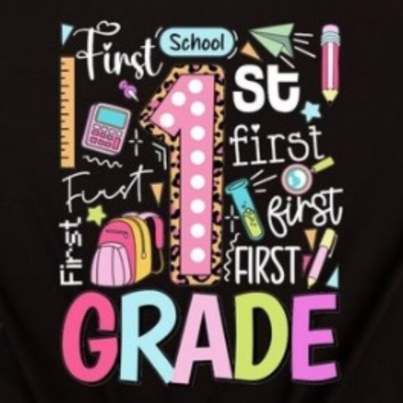 Hello First Grade Shirt, Back To School Shirt, Hello First Grade Rainbow Shirt - Picture 2 of 3